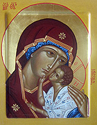 Vergine di Yaroslav /1 (fondo colorato)
